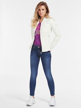 PADDED FANCY ZIPPY JACKET WHITE