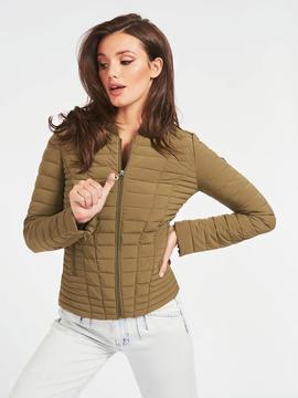 PADDED FANCY ZIPPY JACKET GREEN KHAKI