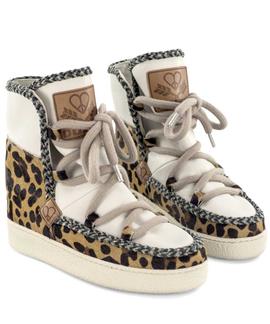 WILMA WEDGE 1 LEOPARD / WITHOUT FUR