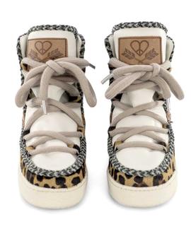 WILMA WEDGE 1 LEOPARD / WITHOUT FUR