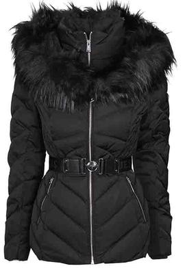 SARA SHORT DOWN JACKET JET BLACK