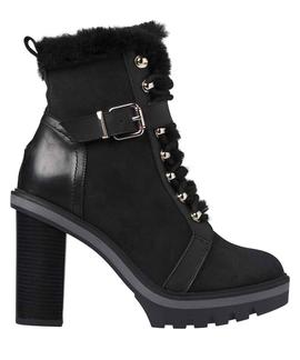 TOMMY WARM LINED HIGH HEEL BOOT BLACK