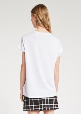 CAMISETA THEME BLANCA CON PRINT DE PEDRERIA