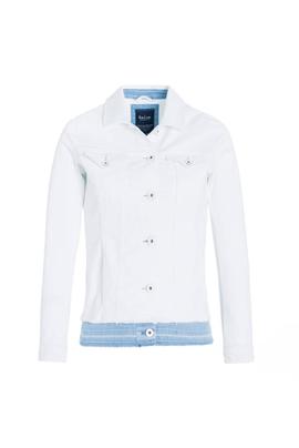 CAZADORA VAQUERA REGULAR FIT EN DENIM BLANCO