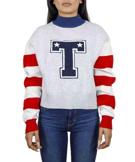 TJW VARSITY SWEATER SILVER GREY HEATHER