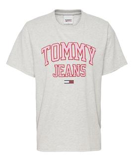 TJW COLLEGIATE LOGO TEE SILVER GREY HEATHER