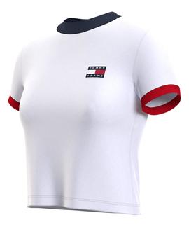 TJW BADGE RINGER TEE WHITE