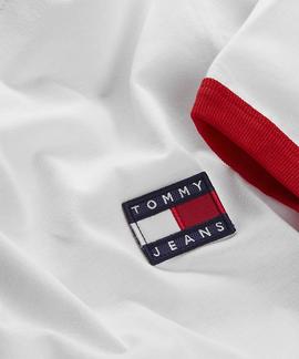 TJW BADGE RINGER TEE WHITE