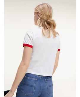 TJW BADGE RINGER TEE WHITE