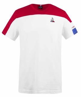 TRI TEE SS Nº1 M NEW OPTICAL WHITE / PUR ROUGE