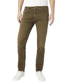 PANTALÓN VAQUERO STANLEY TAPER FIT 876 WALNUT