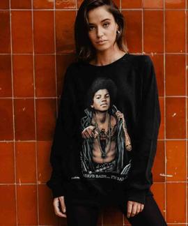 SUDADERA UNISEX MICHAEL JACKSON NEGRA