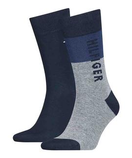 TH MEN SOCK 2 PACK TOMMY ONE NAVY / BLUE