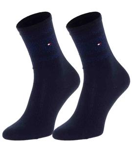 TH WOMEN SOCK 3 PACK GIFTBOX NAVY - BLUE