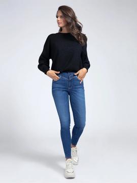 TARA RN SWEATER BLACK LUREX