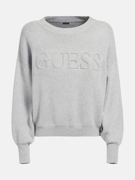 TARA RN SWEATER GREY MELANGE LUREX