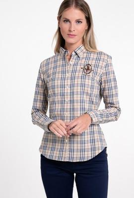 CAMISA M TARTAN BEIGE