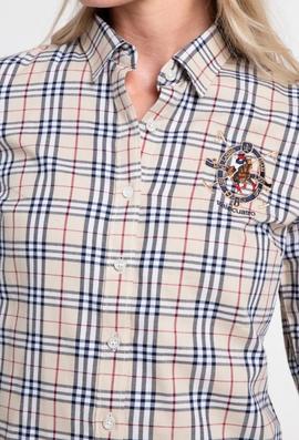 CAMISA M TARTAN BEIGE