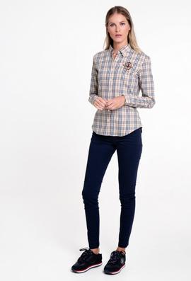 CAMISA M TARTAN BEIGE