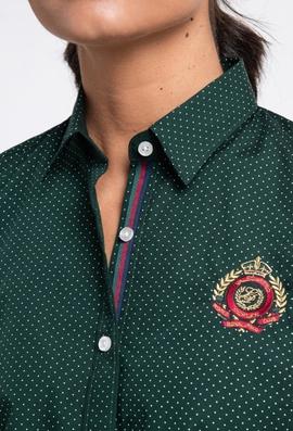 CAMISA M TOPOS VERDE