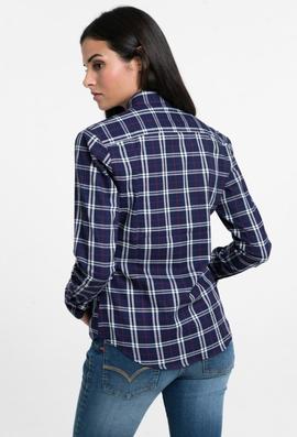 CAMISA M TARTAN AZUL MARINO