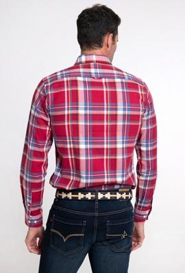 CAMISA H TARTAN ROJA