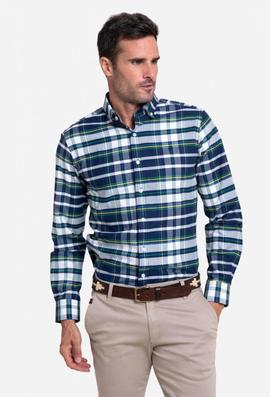 CAMISA H TARTAN BLANCA