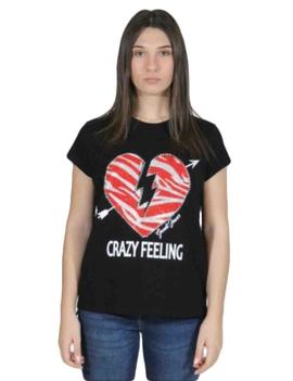 CAMISETA CORAZON OVERSIZE FIT NEGRA