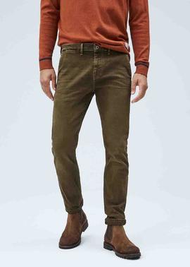 PANTALÓN BOLSO CHINO JAMES SLIM FIT WALNUT