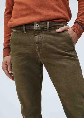 PANTALÓN BOLSO CHINO JAMES SLIM FIT WALNUT