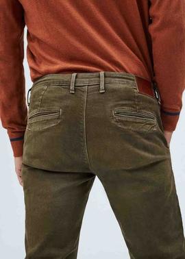 PANTALÓN BOLSO CHINO JAMES SLIM FIT WALNUT