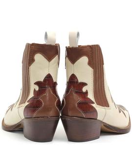 BOTIN CAMPERO 4059-7204 BEIGE Y MARRON