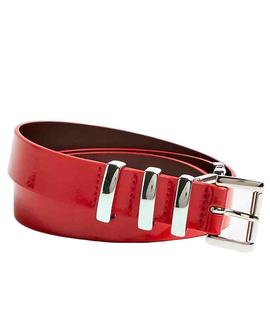 LOGO LEATHER BELT RED ATTITUDE