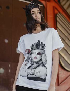 CAMISETA UNISEX MADONNA REBELHEART BLANCA