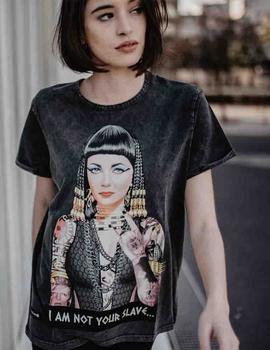 CAMISETA UNISEX CLEOPATRA NEGRA DEGRADE