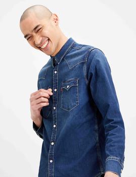 CAMISA VAQUERA LEVI'S® BARSTOW WESTERN MODERN STRETCH DARK