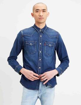 CAMISA VAQUERA LEVI'S® BARSTOW WESTERN MODERN STRETCH DARK