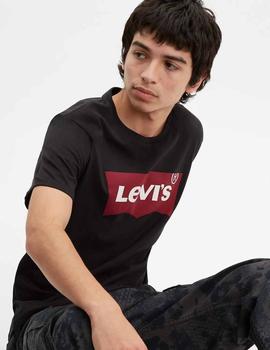 CAMISETA LEVI’S® GRAPHIC SETIN NECK HOUSEMARK NEGRA