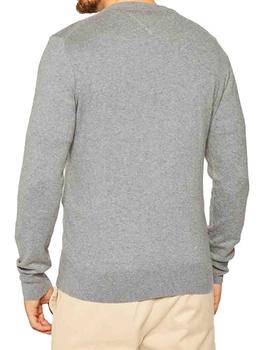 PIMA COTTON CASHMERE CREW NECK DARK GREY HEATHER