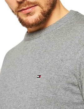 PIMA COTTON CASHMERE CREW NECK DARK GREY HEATHER