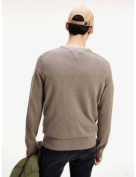 JERSEY CUELLO PICO PIMA COTTON CASHMERE CAMEL