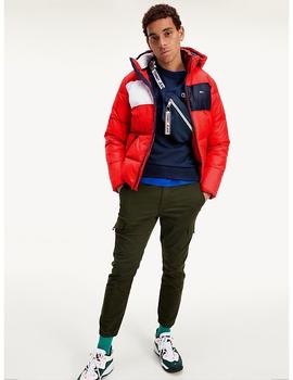 TJM COLORBLOCK PADDED JACKET DEEP CRIMSON