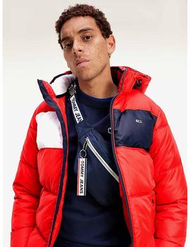 TJM COLORBLOCK PADDED JACKET DEEP CRIMSON