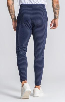 PANTALONES HERITAGE AZUL MARINO DE RAYAS