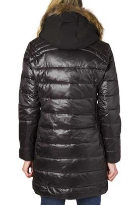 ABRIGO DE MUJER ACOLCHADO NEGRO