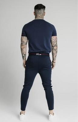 RAGLAN TECH TEE EXPOSED TAPE NAVY