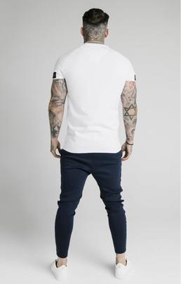 RAGLAN TECH TEE EXPOSED TAPE WHITE