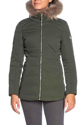 CHAQUETA DE MUJER 3/4 ACOLCHADA SOFTSHELL VERDE