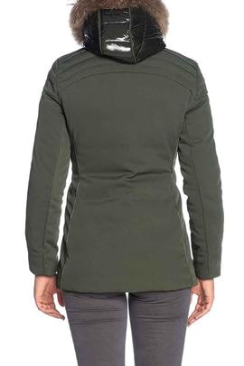 CHAQUETA DE MUJER 3/4 ACOLCHADA SOFTSHELL VERDE