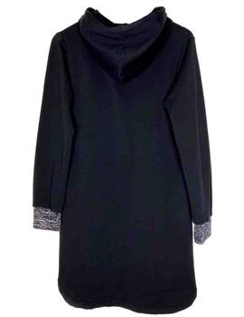 VESTIDO CAPUCHA MADONNA NEGRO